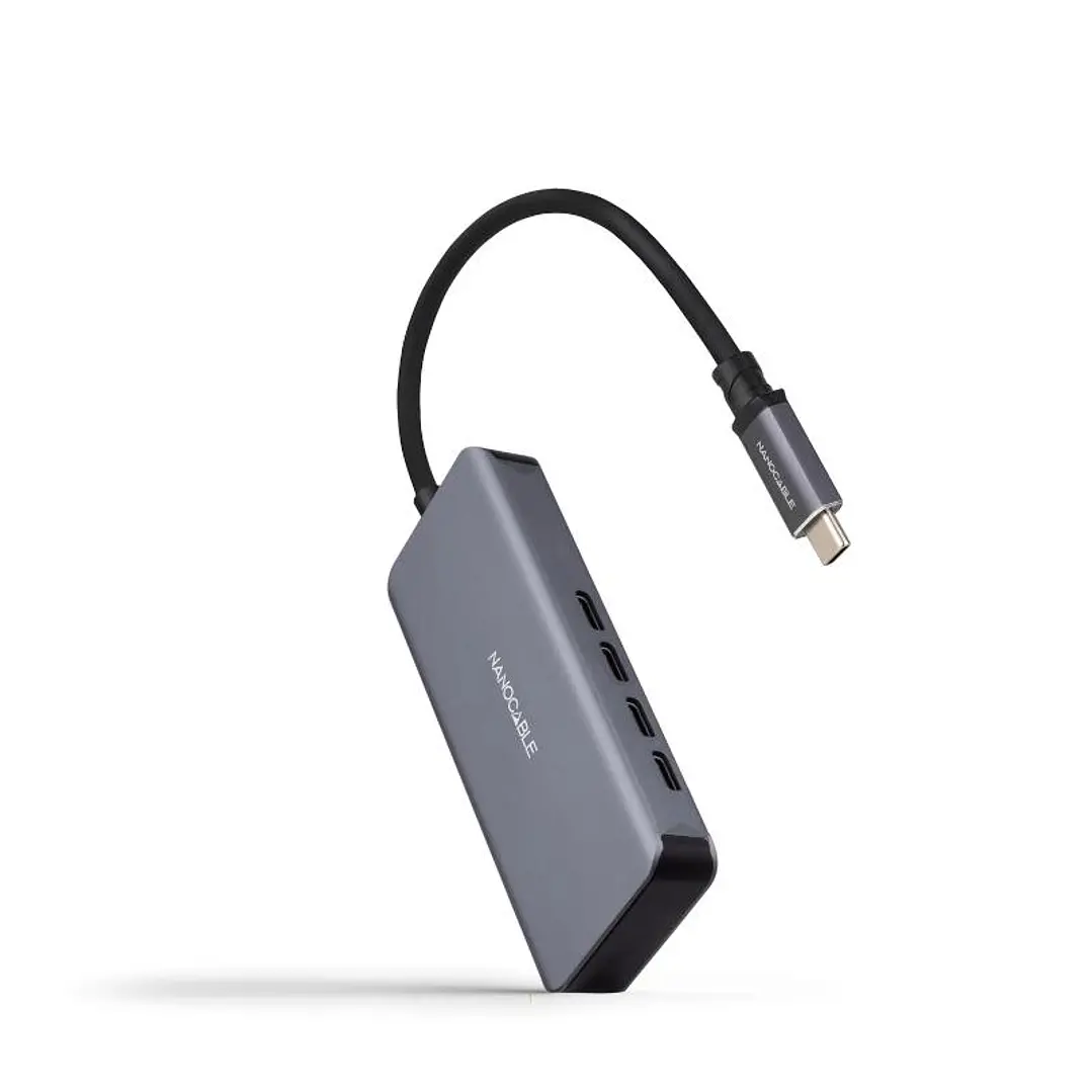 Nanocable HUB USB-C/M a 3xUSB-C/H ALUMINIO 10 cm 2