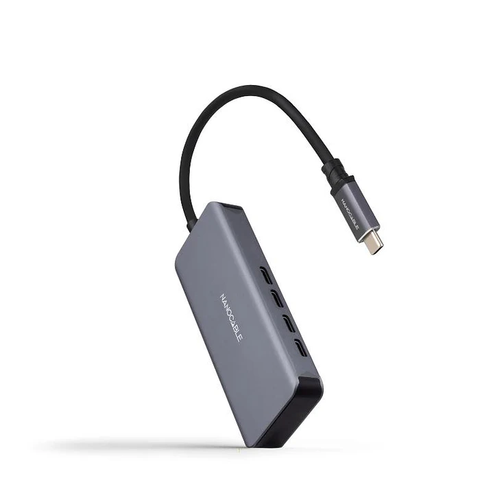 Nanocable HUB USB-C/M a 3xUSB-C/H ALUMINIO 10 cm 2