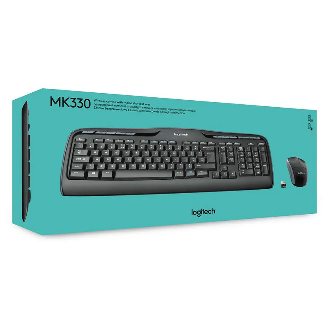 Logitech Teclado+ Ratón MK330 USB Negro 2