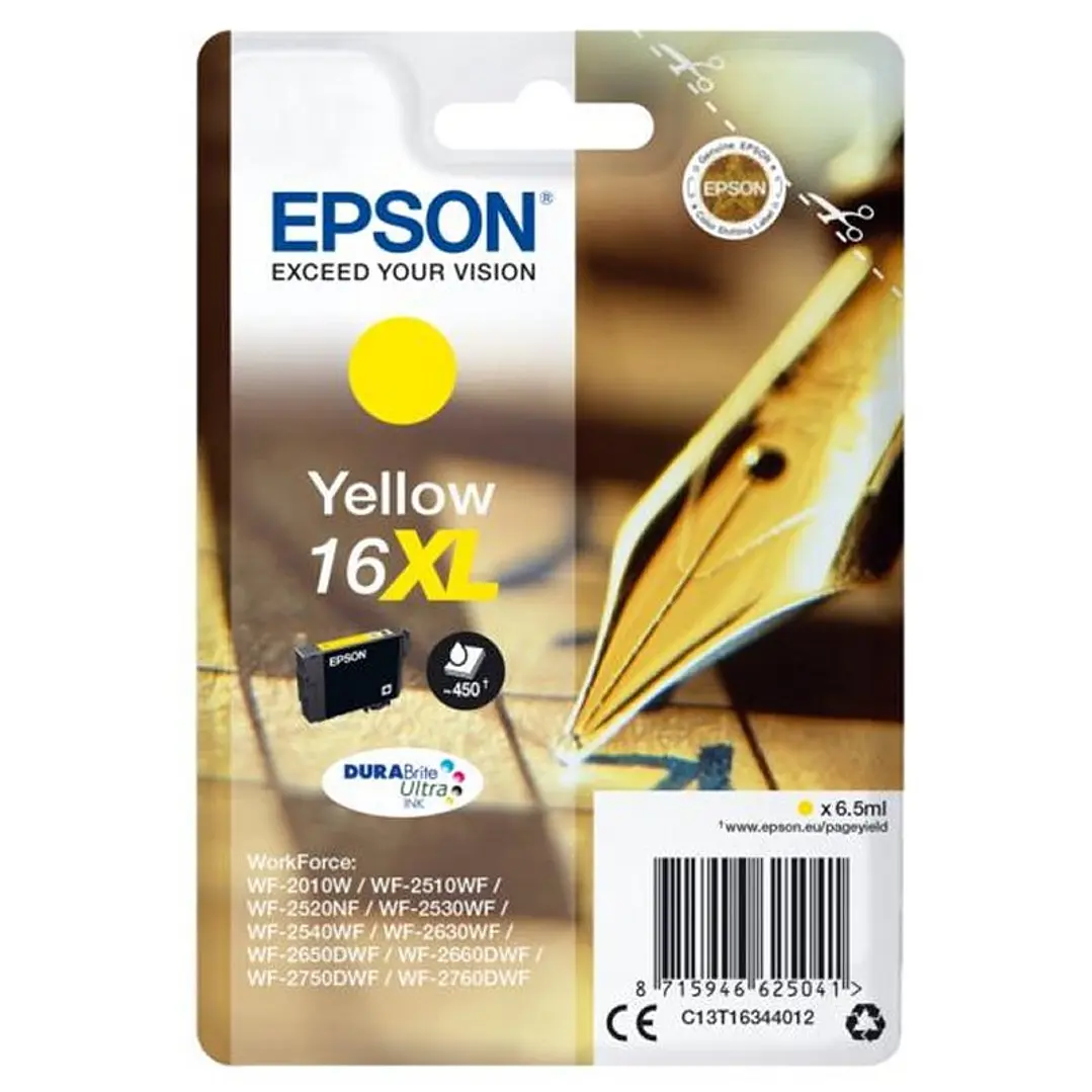Epson Cartucho T1634XL Amarillo 1