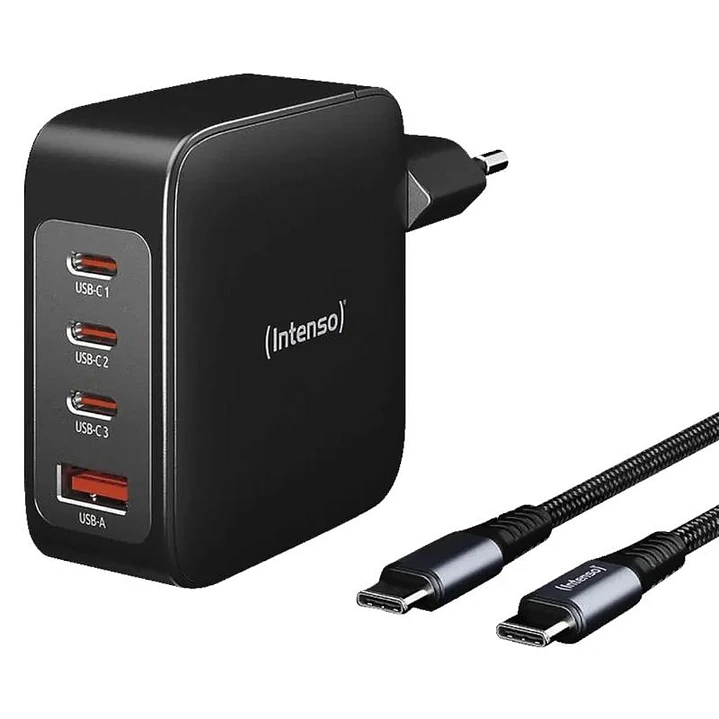 Intenso | KIT Cargador GaN W140A3C + Cable USB-C 1