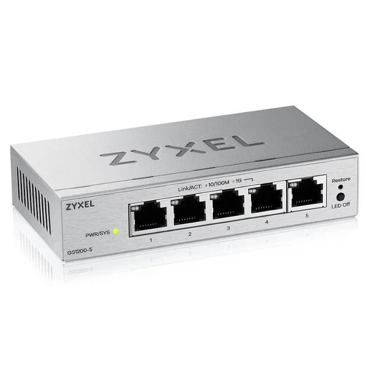 ZyXEL GS1200-5V3 Switch 5xGbE 4
