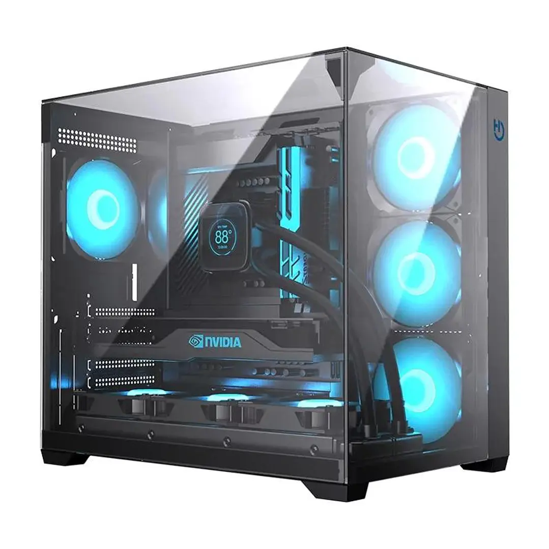 Hiditec Caja Atx Gaming Sky Black USB 3.1 TYPE-C 3
