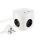 Nanocable Base de enchufe con 3 USB c/ interruptor - Thumbnail 1