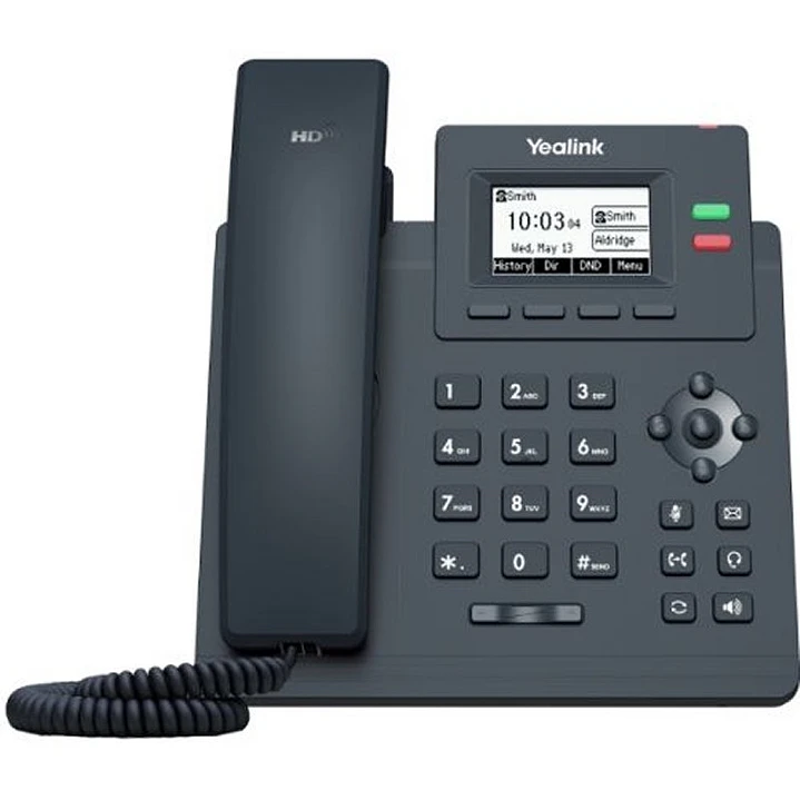 YEALINK SIP-T31 2 cuentas, SIN PoE, CON PSU 1