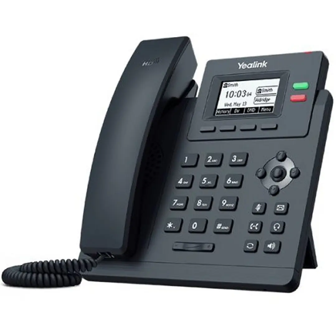 YEALINK SIP-T31 2 cuentas, SIN PoE, CON PSU 3