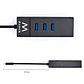 EWENT EW1141 Hub Tipo-C 3Pts.USB 3.1+1pto. GIGABIT - Miniatura 3