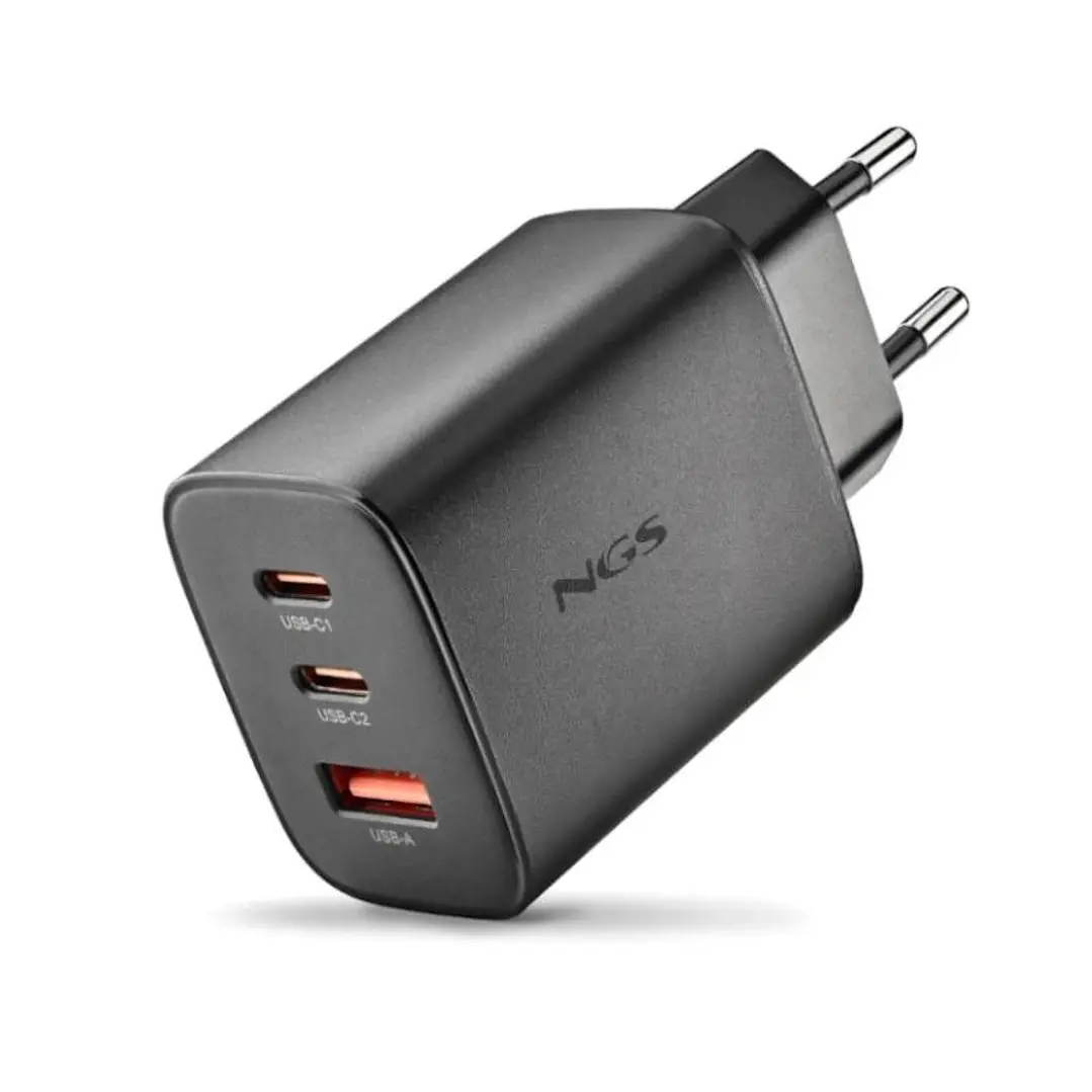 NGS CARGADOR GAN ULTRARAPIDO 65W USB-C+ USB-A 1