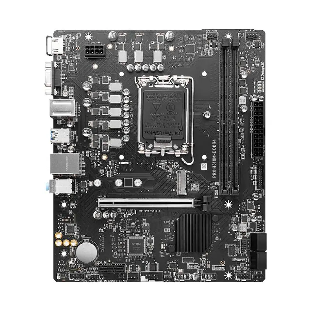 MSI Placa Base PRO H610M-E DDR4 mATX 1700 2