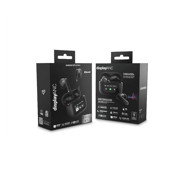 Energy Sistem Auriculares Display ANC Graphite TW 4