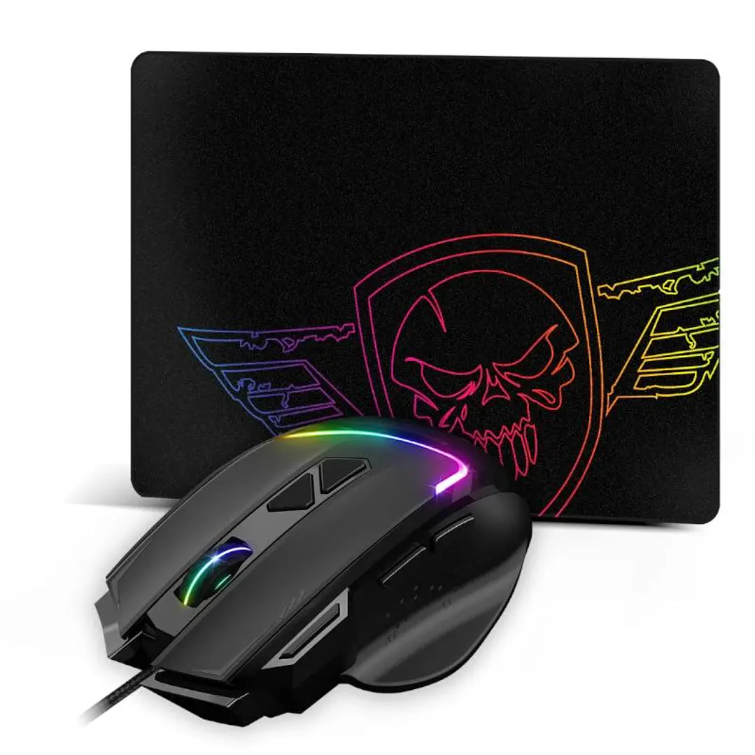 Spirit of Gamer Ratón Pro M3 RGB + Alfombrilla 3