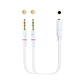 Nanocable Cable Audio Jack 3.5/H 2xJack 3.5/M 20cm - Miniatura 1