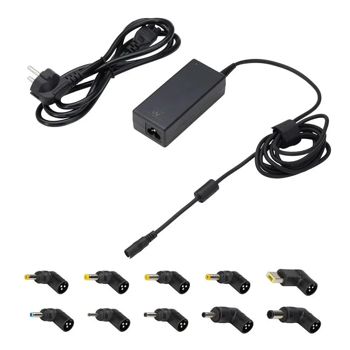 EWENT Cargador Auto. Univer Notebook 65W 10 Puntas 1