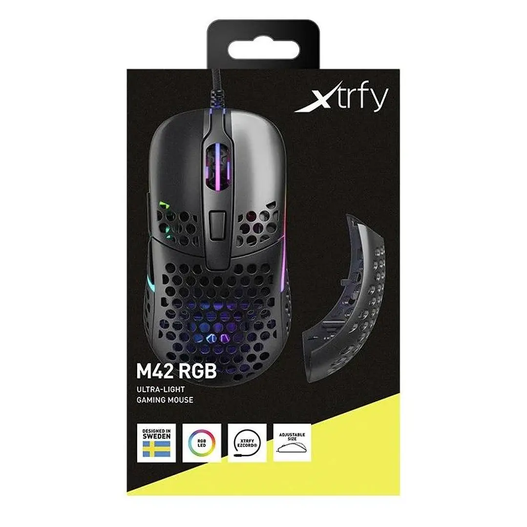 Cherry Xtrfy Ratón RGB 400-16.000 dpi USB Black 4