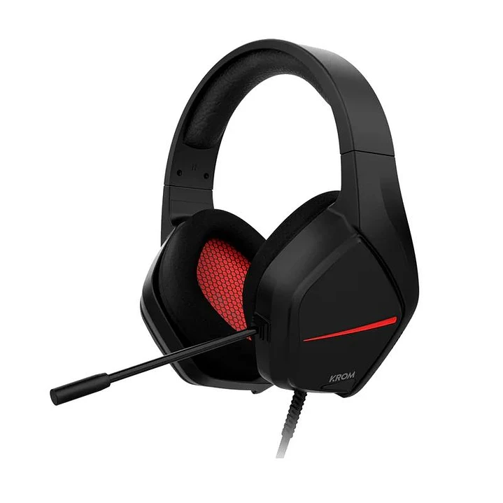 KROM KOPA MOVE AURICULAR GAMNG ESTEREO NEGRO ROJO 1