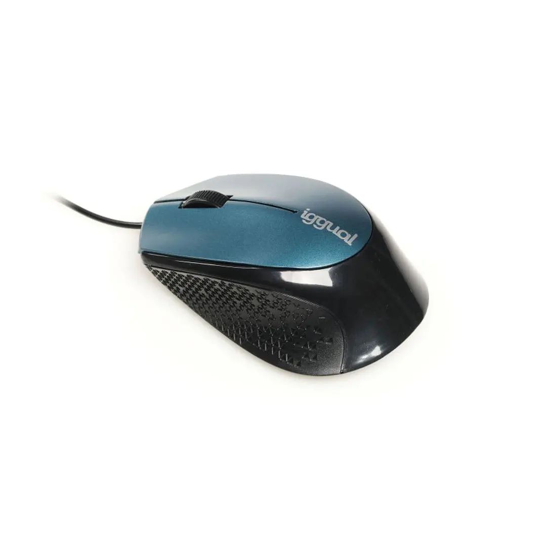 iggual Ratón óptico COM-ERGONOMIC-R-800DPI azul 3