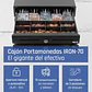 iggual Cajón Portamonedas IRON-70 44,5cm 5+8 negro - Miniatura 2