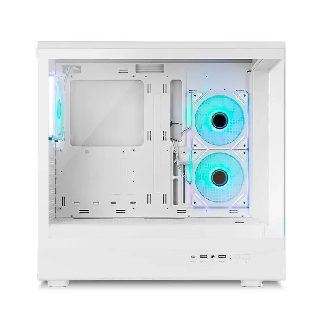 NOX Semitorre HUMMER SIGNAL Frameless ARGB Blanco 2