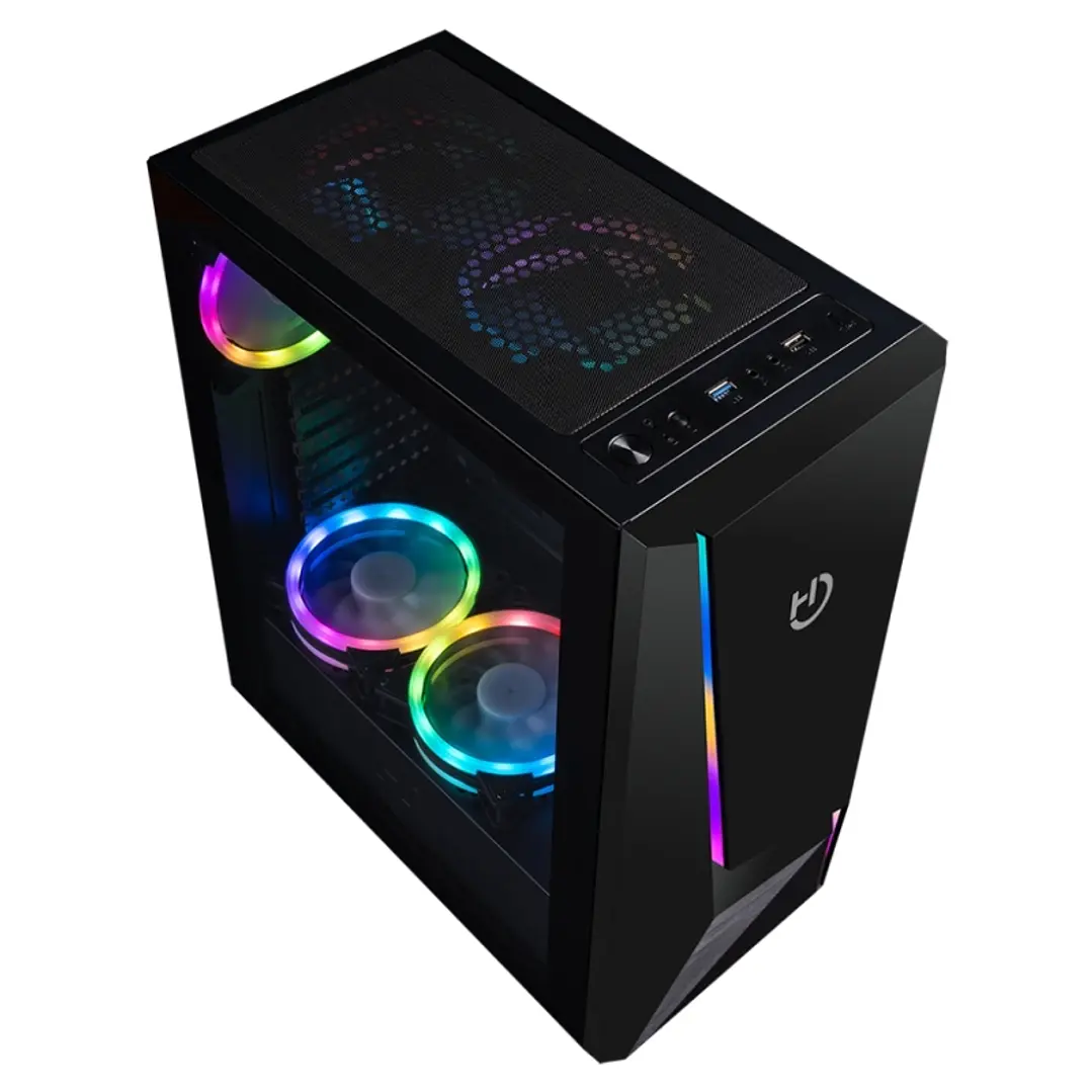 Hiditec Semitorre V20 PRO ARGB CRISTAL TEMPLADO 3