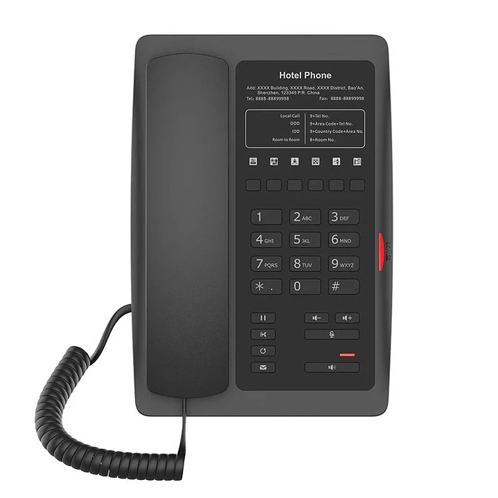Fanvil H3 Teléfono IP hotel, placa personalizada N 1