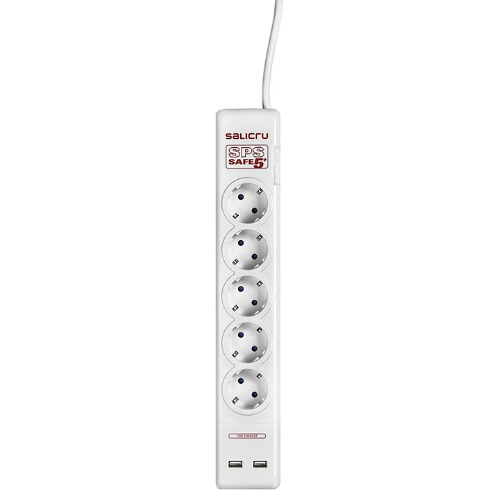 Salicru SPS SAFE 5+ Regleta con Protección 5 Tomas 2