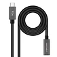Nanocable Cable USB 3.2 Gen2 USB-C M/H 0,5 M Negro - Thumbnail 1