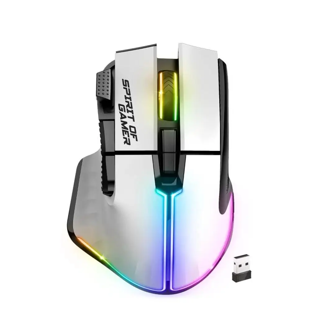Spirit of Gamer Ratón Inalambrico Pro M5 White 1
