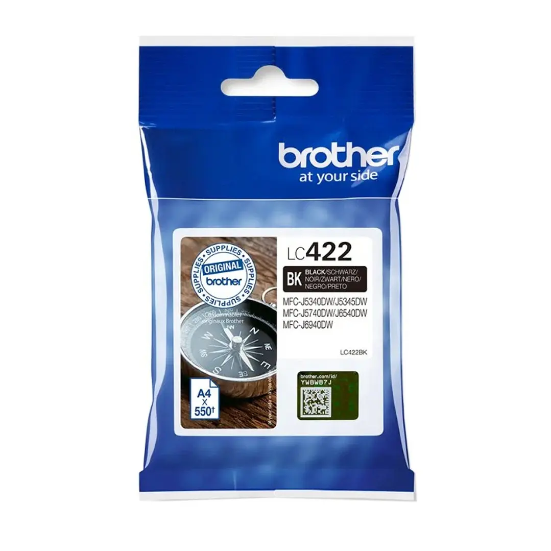 Brother Cartucho LC422BK Negro 1