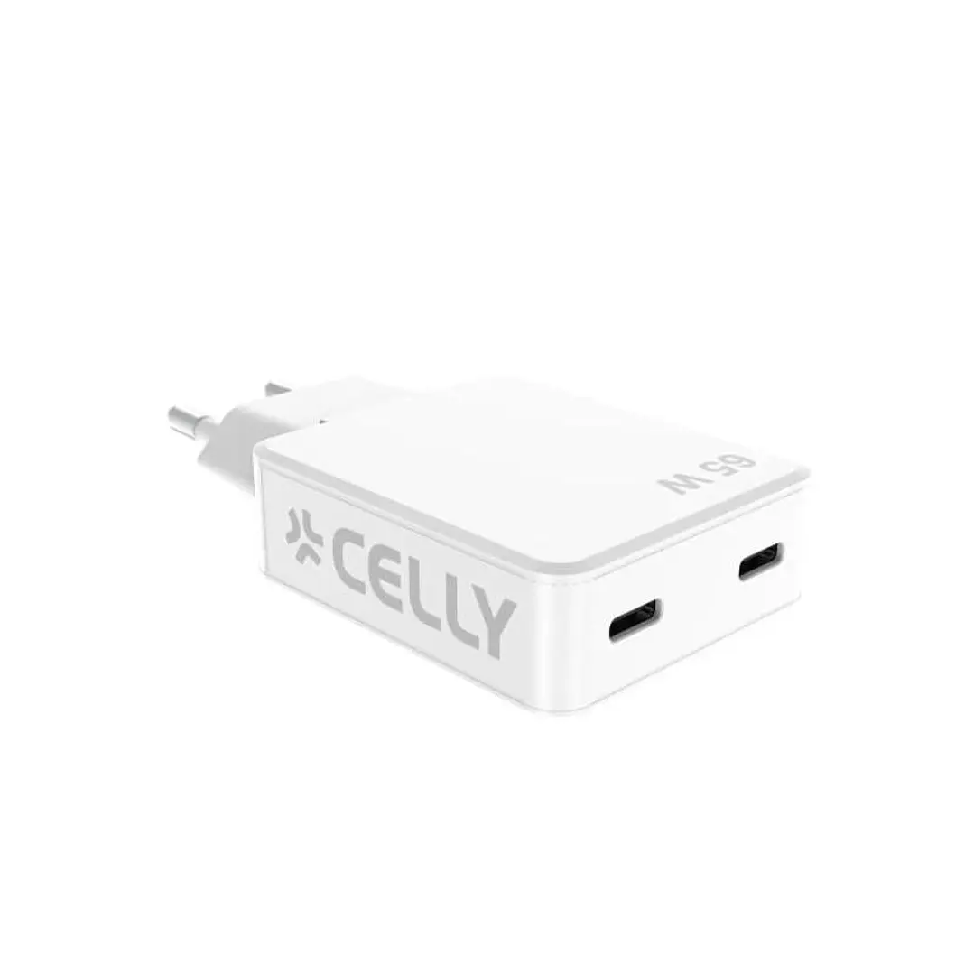 Celly Cargador  2 Usb-C 65w 1