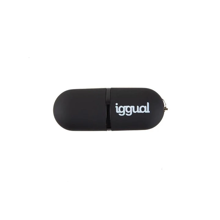 iggual Lápiz USB 2.0 16GB PEN16 negro con tapa 1