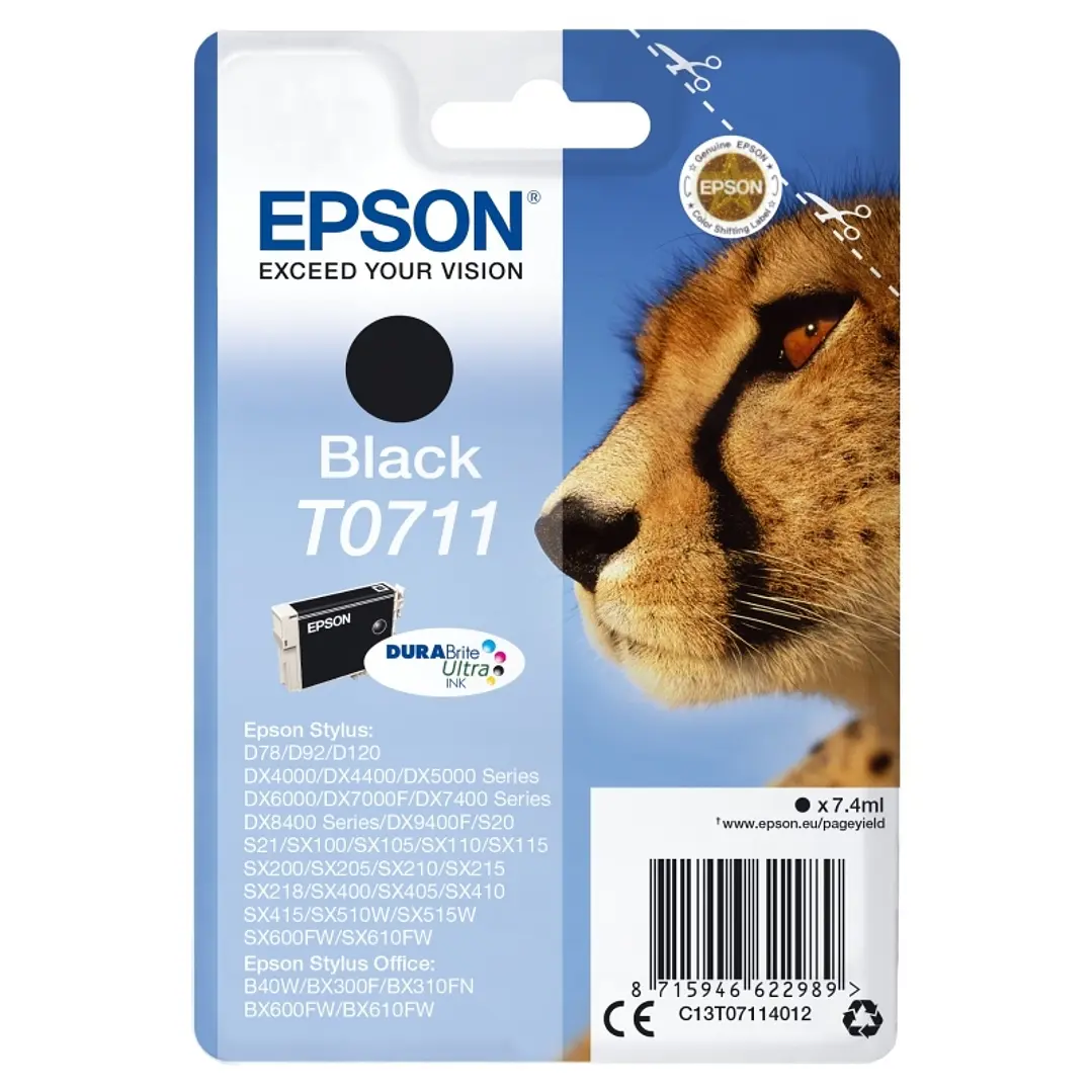 Epson Cartucho T0711 Negro 1