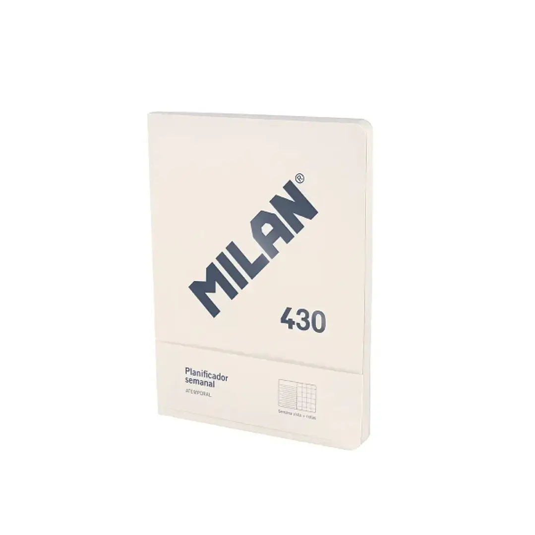 Milan 430 Since 1918 Planificador Semanal y Mensual Formato Libreta Encolada - Papel de 95gr/m² - Color Beige 1