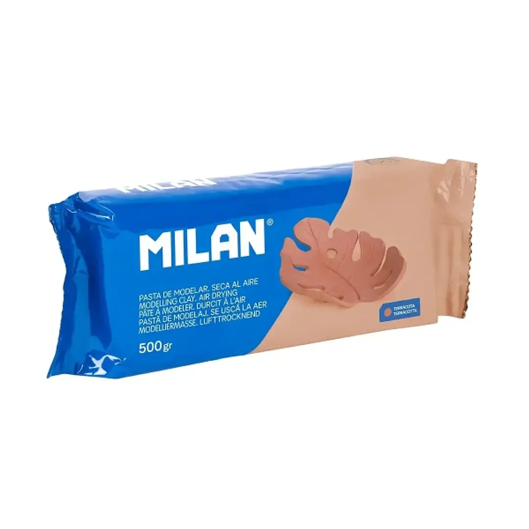Milan Pasta para Modelar 500gr - Facil de Trabajar - Seca al Aire - Color Terracota 1