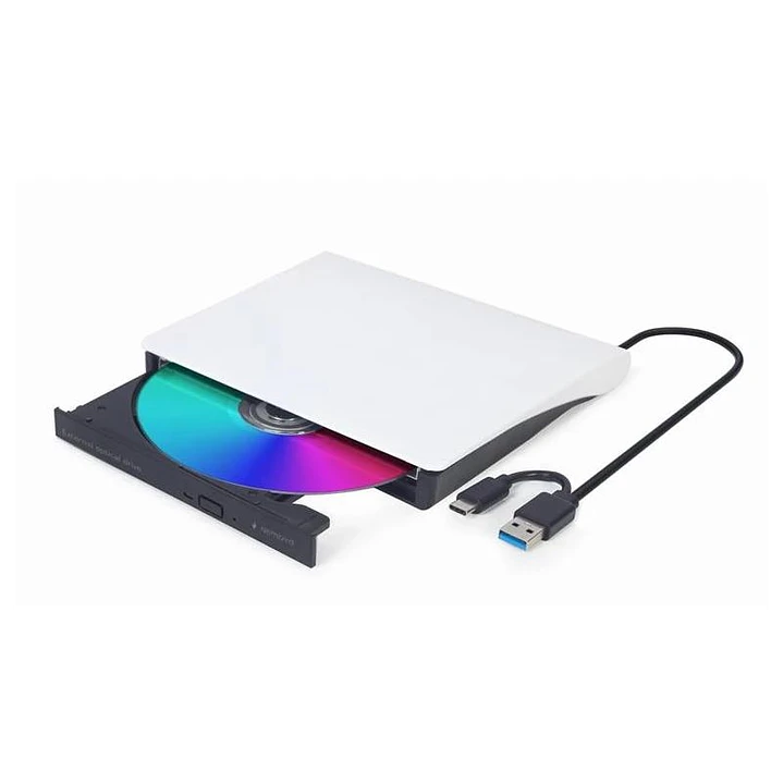 GEMBIRD Unidad de DVD USB externa Blanco 1
