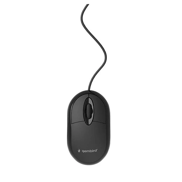 GEMBIRD Ratón óptico USB  3 botones cable Negro 1