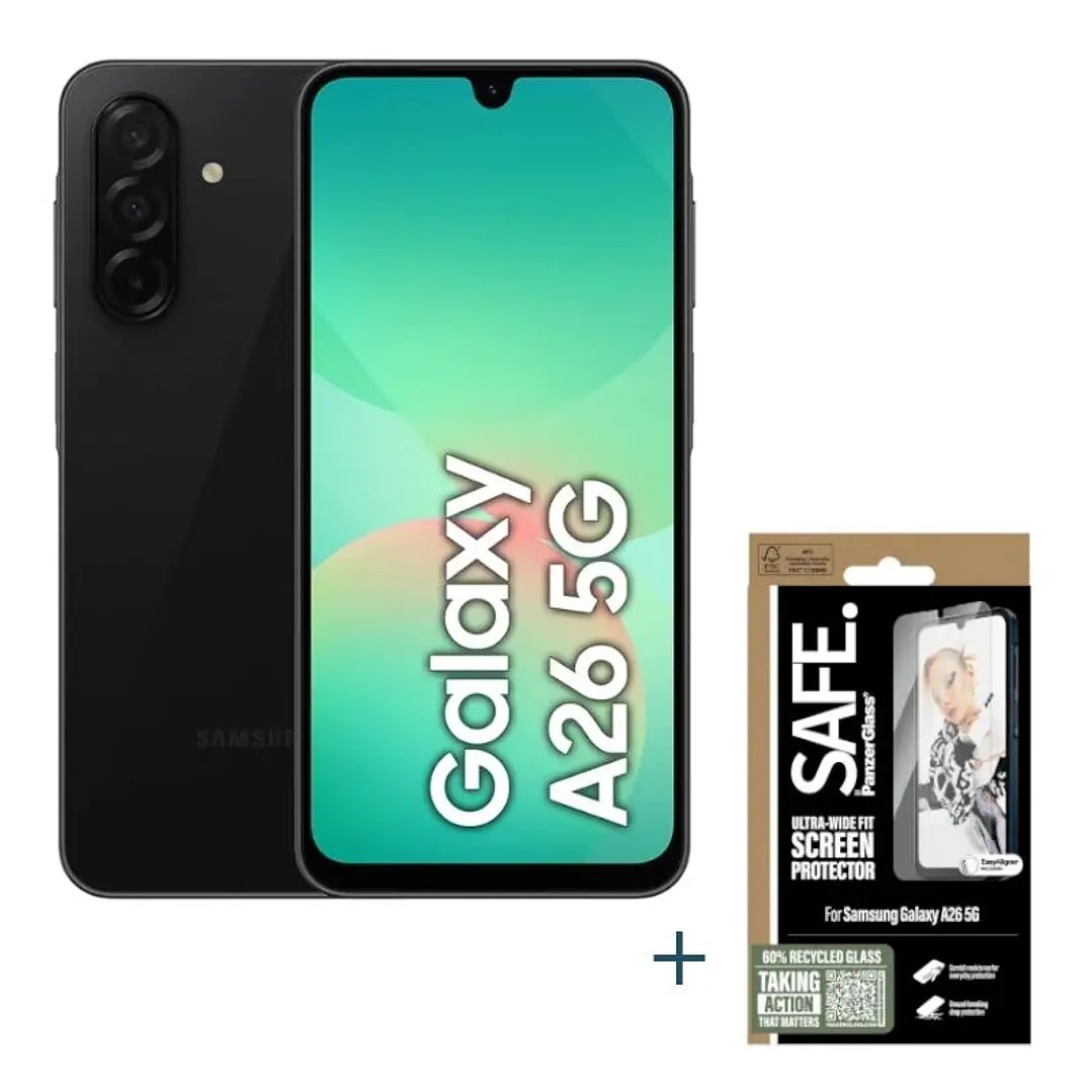 Samsung Galaxy A26 128GB 6GB Black+ protector SAFE 1