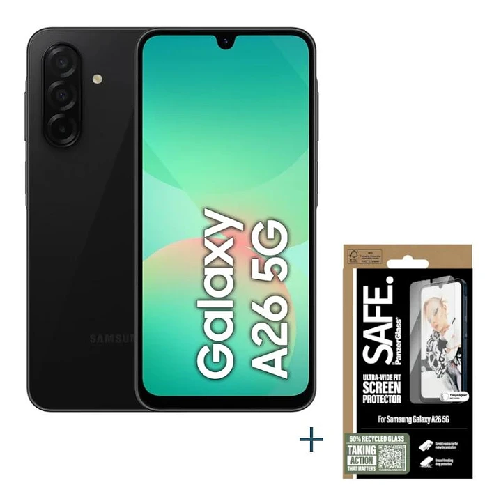 Samsung Galaxy A26 128GB 6GB Black+ protector SAFE 1
