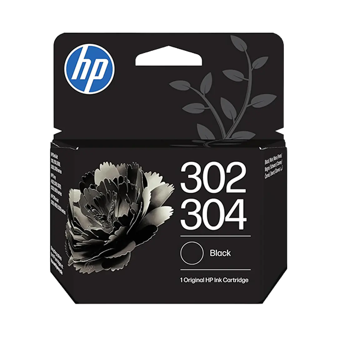 HP 302/304 Negro Cartucho de Tinta Original - B7RT7AE/F6U66AE/N9K06AE 1