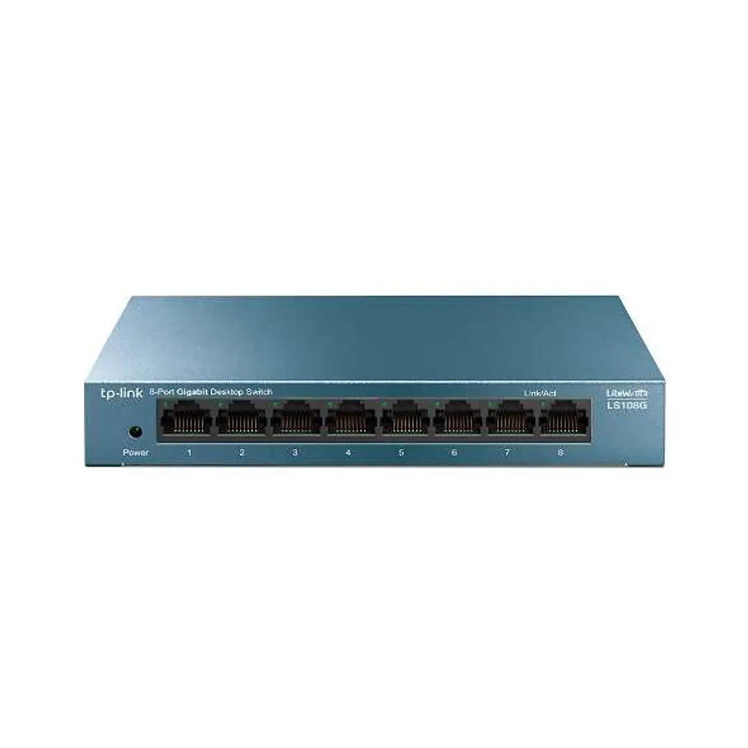 Tp-link Switch Sobremesa 8 Puertos 10/100/1000Mbps - Carcasa de Metal - Tecnologia Verde - Plug & Play - Color Gris 1