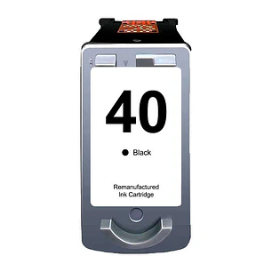 Canon PG40/PG50/PG37 Negro Cartucho de Tinta Remanufacturado - Muestra Nivel de Tinta - Reemplaza 0615B001/0615B042/0616B001/2145B001