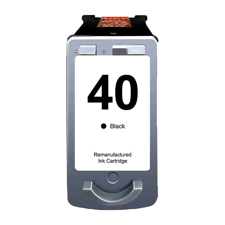 Canon PG40/PG50/PG37 Negro Cartucho de Tinta Remanufacturado - Muestra Nivel de Tinta - Reemplaza 0615B001/0615B042/0616B001/2145B001 1