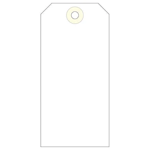 Apli Pack de 1.000 Etiquetas con Arandela 120x57mm - Cartulina de 160g/m² - Arandela Reforzada - Color Crema