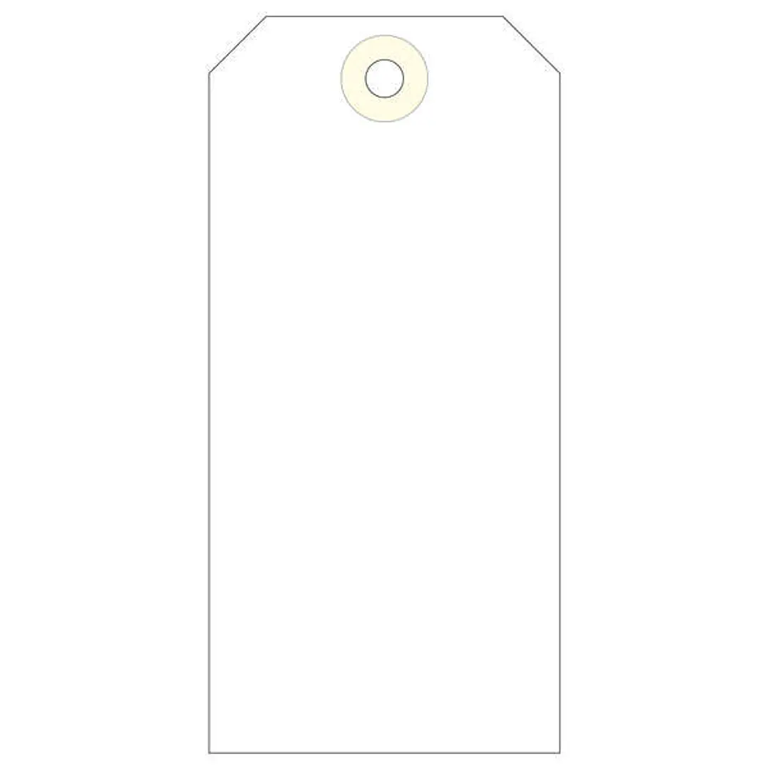 Apli Pack de 1.000 Etiquetas con Arandela 120x57mm - Cartulina de 160g/m² - Arandela Reforzada - Color Crema 1