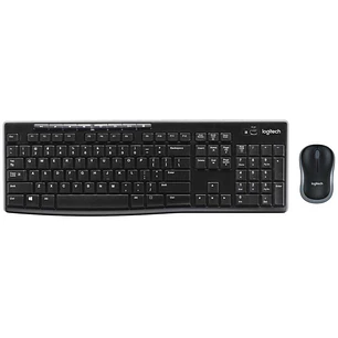 Logitech MK270 Pack Inalambrico USB Teclado Multimedia + Raton 1000dpi 3 Botones - Uso Ambidiestro - Color Negro