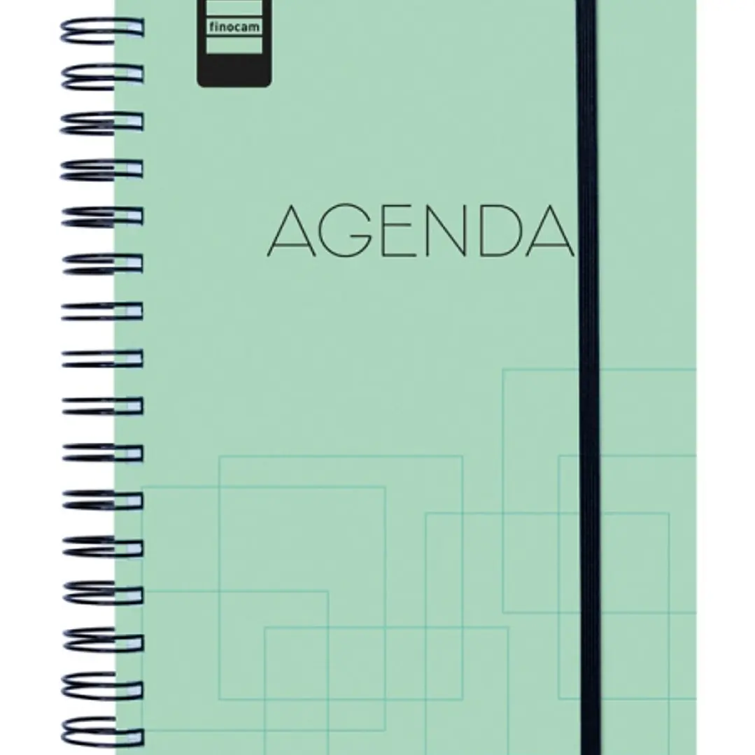 Finocam Institut Agenda Escolar 26/27 - Semana Vista Vertical - Formato 4º - 155x215mm - Tapas de Polipropileno - Papel de 90g/m2 - Espiral Metalica - 1