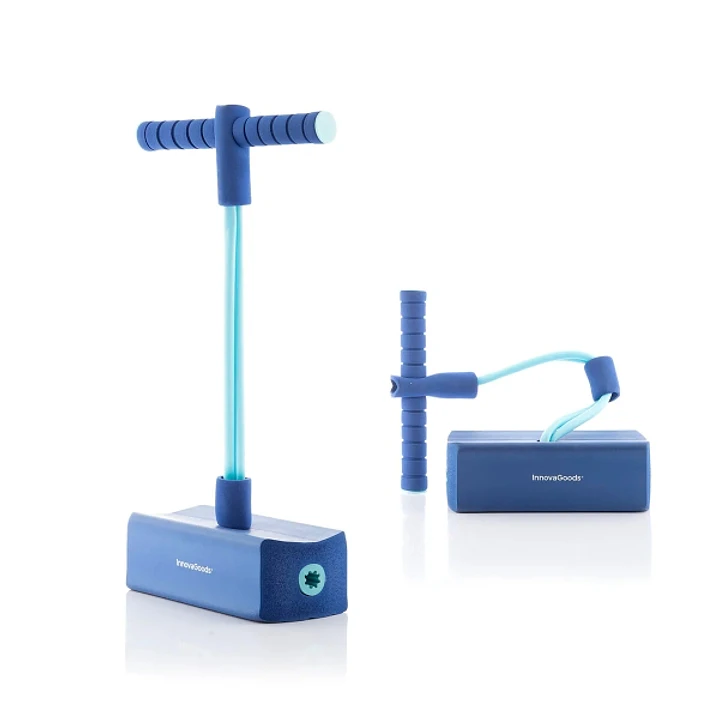 Innovagoods Funp Pogo Saltarin de Goma - Soporta hasta 70kg - Antideslizante - Sonido de Pitido - 55x24x11cm - Color Azul 1