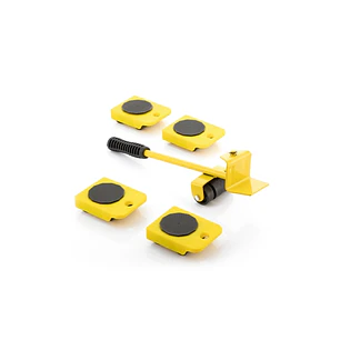 Innovagoods HeavEasy Herramienta de Elevacion y Transporte de Cargas hasta 200kg - Ruedas 360º - Mango Antideslizante - Multifuncion - Incluye Instruc