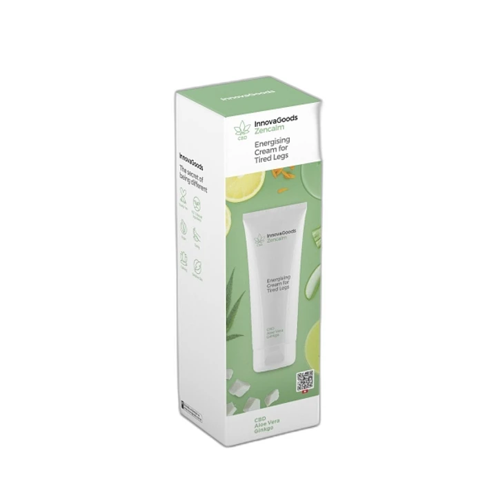 Innovagoods Zencalm Crema para Piernas Cansadas Energizante con CBD - Contenido 200ml - Vegano - Adecuado para Piel Sensible - Dermatologicamente Prob 1