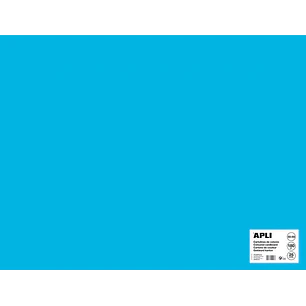 Apli Cartulina Azul Medio 50 x 65mm 170g 25 Hojas