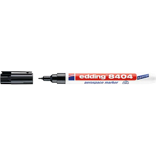 Edding 8404 Rotulador Aeroespacial Permanente - Escribe sobre Metal - Punta Redonda - Trazo 0.75mm - Resistente al Agua, Desgaste y al Roce - Secado R